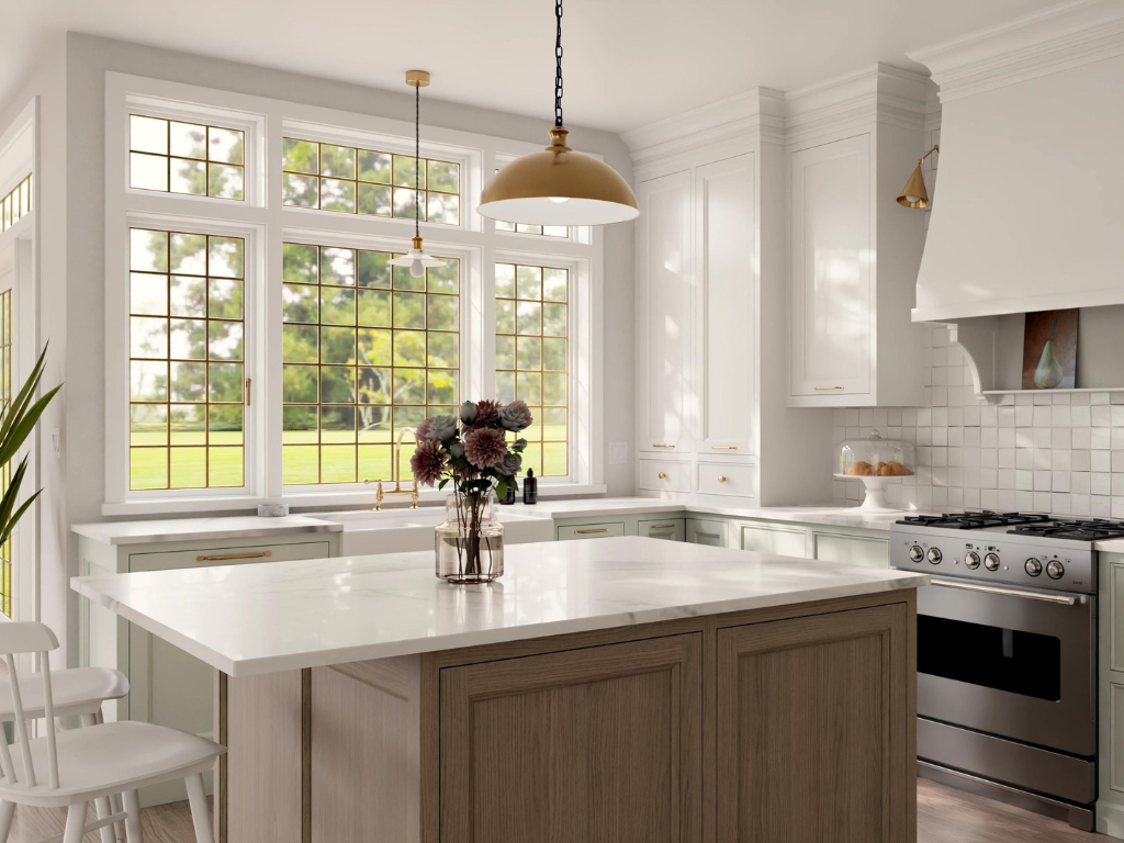 Kitchen transformation using 3D renders to plan